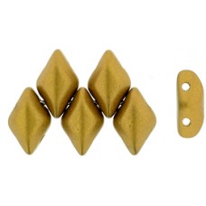 DG-7 GemDuo бусины 8х5мм Matte - Metallic Antique Gold (K0174) - 50гр