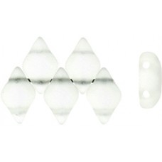 DG-7 GemDuo бусины 8х5мм Matte - Crystal (M00030) - 50гр