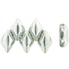 DG-7 GemDuo бусины 8х5мм Silver 1/2 (S00030) - 50гр