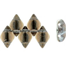 DG-7 GemDuo бусины 8х5мм Backlit - Papaya Tan (S11C011) - 50гр