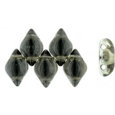 DG-7 GemDuo бусины 8х5мм Backlit - Charcoal (S11C015) - 50гр