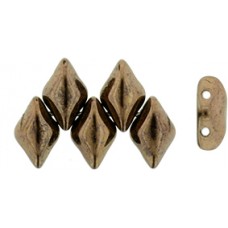 DG-7 GemDuo бусины 8х5мм Dk Bronze (LZ23980) - 50гр
