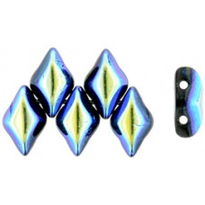 DG-7 GemDuo бусины 8х5мм Jet AB (X23980) - 50гр