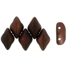 DG-7 GemDuo бусины 8х5мм Metalust - Matte - Burnt Copper (24301) - 50гр