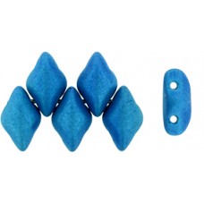 DG-7 GemDuo бусины 8х5мм Metalust - Matte - Turquoise (24306) - 50гр