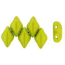 DG-7 GemDuo бусины 8х5мм Metalust - Matte - Electric Green (24310) - 50гр