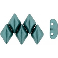 DG-7 GemDuo бусины 8х5мм Pearl Coat - Teal (25027AL) - 50гр