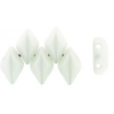 DG-7 GemDuo бусины 8х5мм Saturated White (29571AL) - 50гр