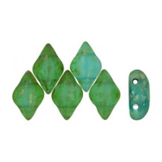 DG-7 GemDuo бусины 8х5мм Matte - Aquamarine - Rembrandt (MRB60020) - 50гр