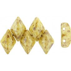 DG-7 GemDuo бусины 8х5мм Opaque Luster - Picasso (65401WH) - 50гр