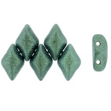 DG-7 GemDuo бусины 8х5мм Metallic Suede - Lt Green (79051MJT) - 50гр