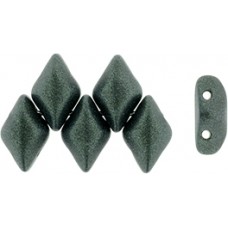 DG-7 GemDuo бусины 8х5мм Metallic Suede - Dk Forest (79052MJT) - 50гр