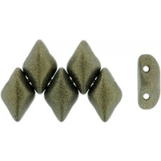 DG-7 GemDuo бусины 8х5мм Metallic Suede - Dk Green (79082MJT) - 50гр