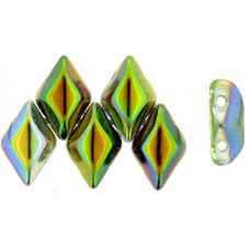 DG-7 GemDuo бусины 8х5мм Magic Line - Violet/Green (95000CR) - 50гр