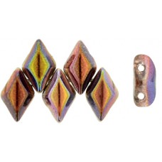 DG-7 GemDuo бусины 8х5мм Magic Line - Red/Brown (95200CR) - 50гр