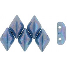 DG-7 GemDuo бусины 8х5мм Nebula - Blue Turquoise (S7C63030) - 50гр