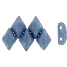 DG-7 GemDuo бусины 8х5мм Matte Nebula - Blue Turquoise (S8C63030) - 50гр