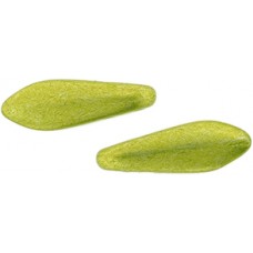 DG-10 Two Hole Daggers бусины 16х5мм Saturated Metallic Lime Punch (05A09) - 600шт