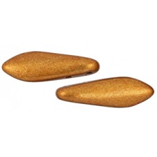 DG-10 Two Hole Daggers бусины 16х5мм Saturated Metallic Russet Orange (06B06) - 600шт