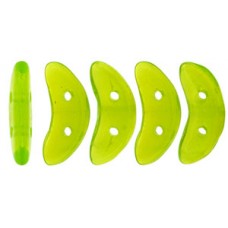 DG-9 Crescent бусины 10х3мм Milky Dk Peridot (51010) - 100гр