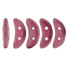 DG-9 Crescent бусины 10х3мм Saturated Metallic Cranberry (77027CR) - 100гр