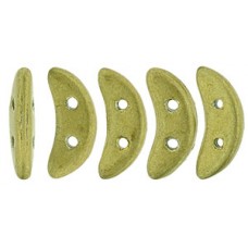 DG-9 Crescent бусины 10х3мм Saturated Metallic Yellow Green (77045CR) - 100гр