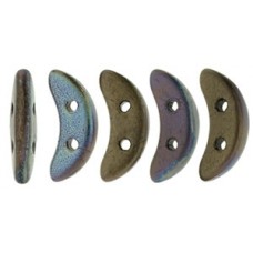 DG-9 Crescent бусины 10х3мм Jet - Matte Bronze Vega (DS23980) - 100гр