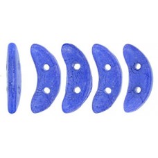 DG-9 Crescent бусины 10х3мм Milky Snorkel Blue (S0004AL) - 100гр