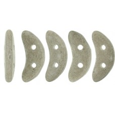 DG-9 Crescent бусины 10х3мм Opaque Sharkskin (S0015WH) - 100гр