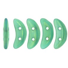 DG-9 Crescent бусины 10х3мм Luster Iris - Alabaster Malachite Green (S1C52060) - 100гр