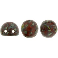 DG-9 Cabochon бусины 7мм Opaque Red - Picasso (T93200) - 50гр