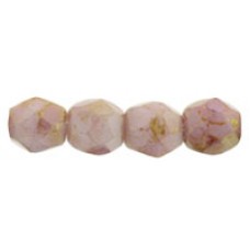 DG-2 Граненые Бусины 3мм Opaque White - Topaz/Pink Luster (LP03040) - 1200шт