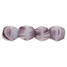DG-2 Граненые Бусины 3мм Opaque White/Amethyst Swirl (25000) - 1200шт