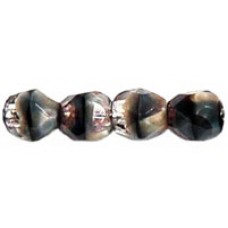 DG-2 Граненые Бусины 3мм Gray w/Black Swirl (26107) - 1200шт