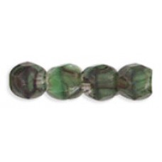 DG-2 Граненые Бусины 3мм Green w/Black (26507) - 1200шт
