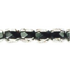 DG-2 Граненые Бусины 3мм Crystal - Black-Lined (LC44849) - 1200шт