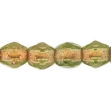 DG-2 Граненые Бусины 3мм Olivine - Copper-Lined (CL50230) - 1200шт