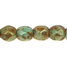 DG-2 Граненые Бусины 3мм Turquoise - Picasso (T63020) - 1200шт