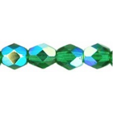 DG-3 Граненые Бусины 4мм Green Emerald AB (X50140) - 1200шт