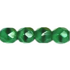 DG-3 Граненые Бусины 4мм Opaque Green w/Black (54110) - 1200шт