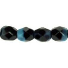 DG-3 Граненые Бусины 4мм Marbled Lt Blue/Black (67019) - 1200шт