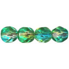 DG-4 Граненые Бусины 6мм Dual Coated - Green/Yellow (K3819) - 600шт