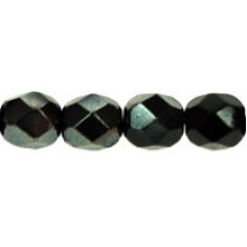 DG-4 Граненые Бусины 6мм Hematite - 1/2 Coated Jet (LU23980) - 600шт