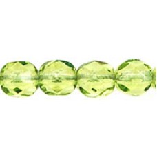 DG-4 Граненые Бусины 6мм Lt Olivine (50210) - 600шт
