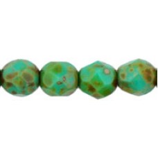 DG-4 Граненые Бусины 6мм Turquoise - Picasso (T53130) - 600шт