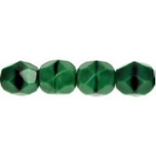 DG-4 Граненые Бусины 6мм Opaque Green w/Black (54110) - 600шт