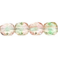 DG-4 Граненые Бусины 6мм Green/Pink (57701) - 600шт