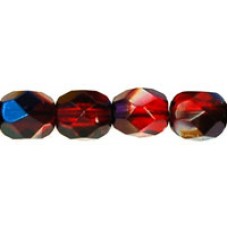 DG-4 Граненые Бусины 6мм Blue Iris - Siam Ruby (BR90080) - 600шт