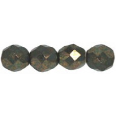 DG-5 Граненые Бусины 8мм Turqoise - Bronze Picasso (LG63130) - 300шт
