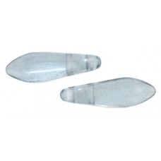 DG-10 Two Hole Daggers бусины 16х5мм Luster - Transparent Blue (LB00030) - 600шт